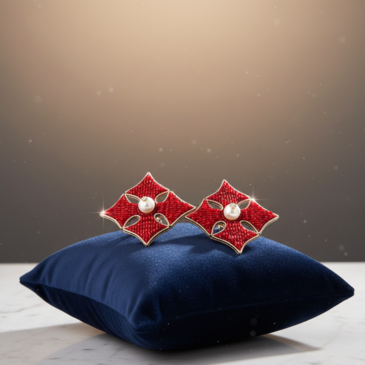 Macro Diamond Stud Earrings