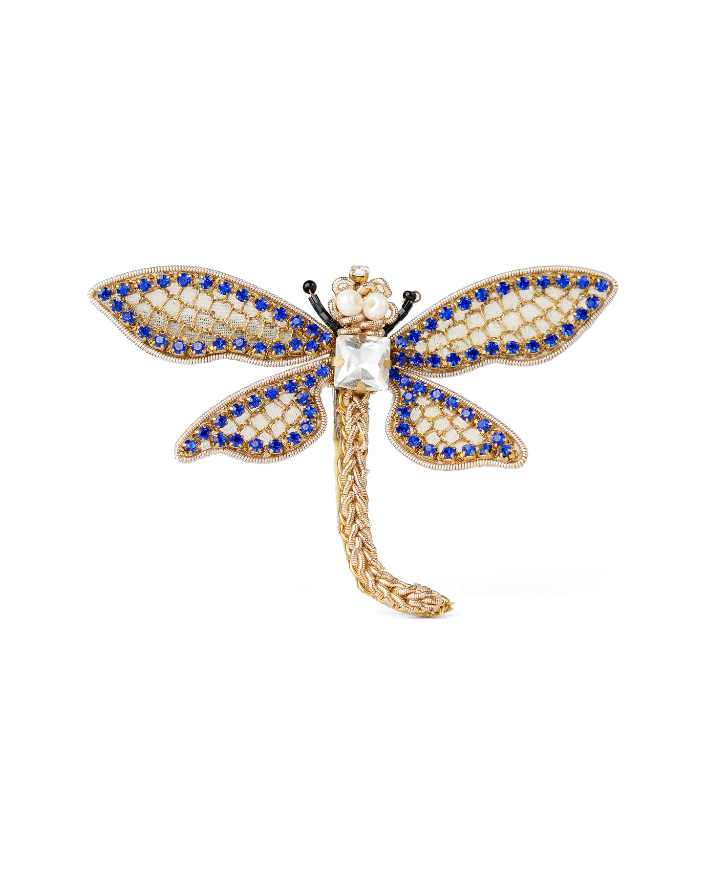 Dragonfly Brooch - Blue