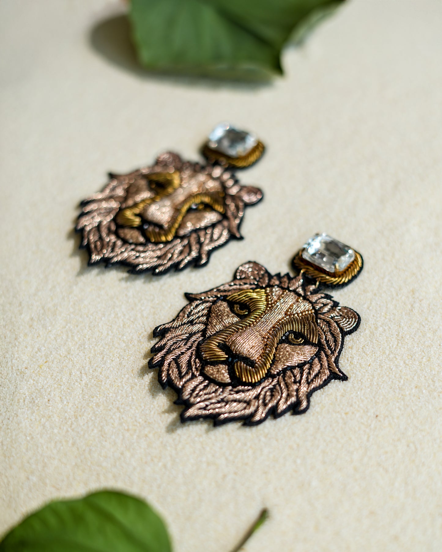 Lion Earrings - Reynara Jewelry | Queen Jewelry