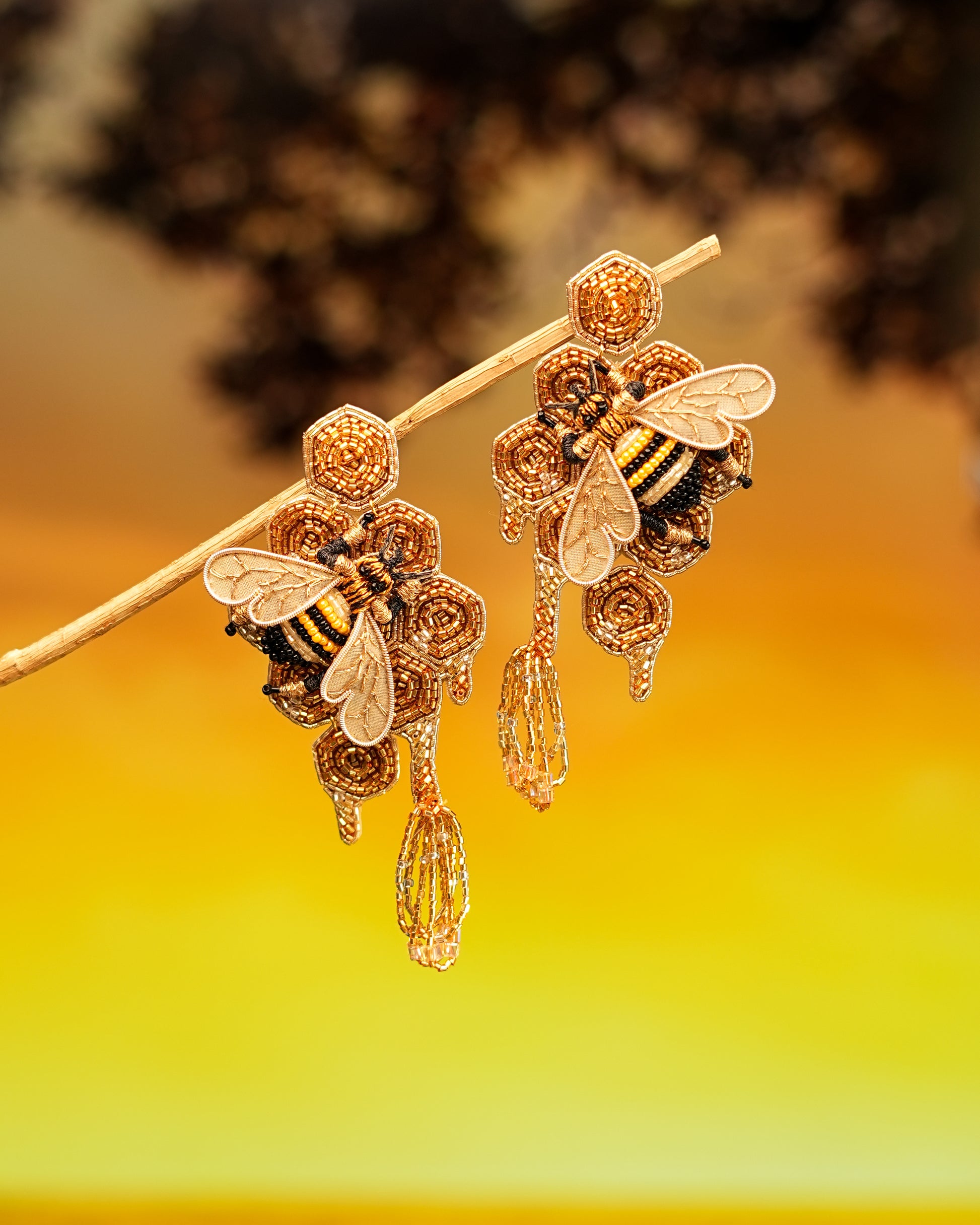 HoneyBee Earrings - Reynara Jewelry | Queen Jewelry