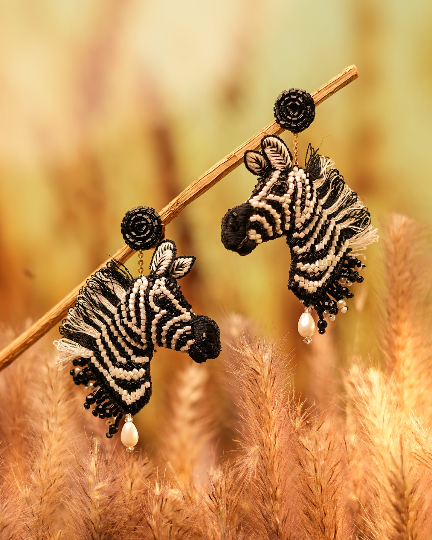 Zebra Earrings - Reynara Jewelry | Queen Jewelry