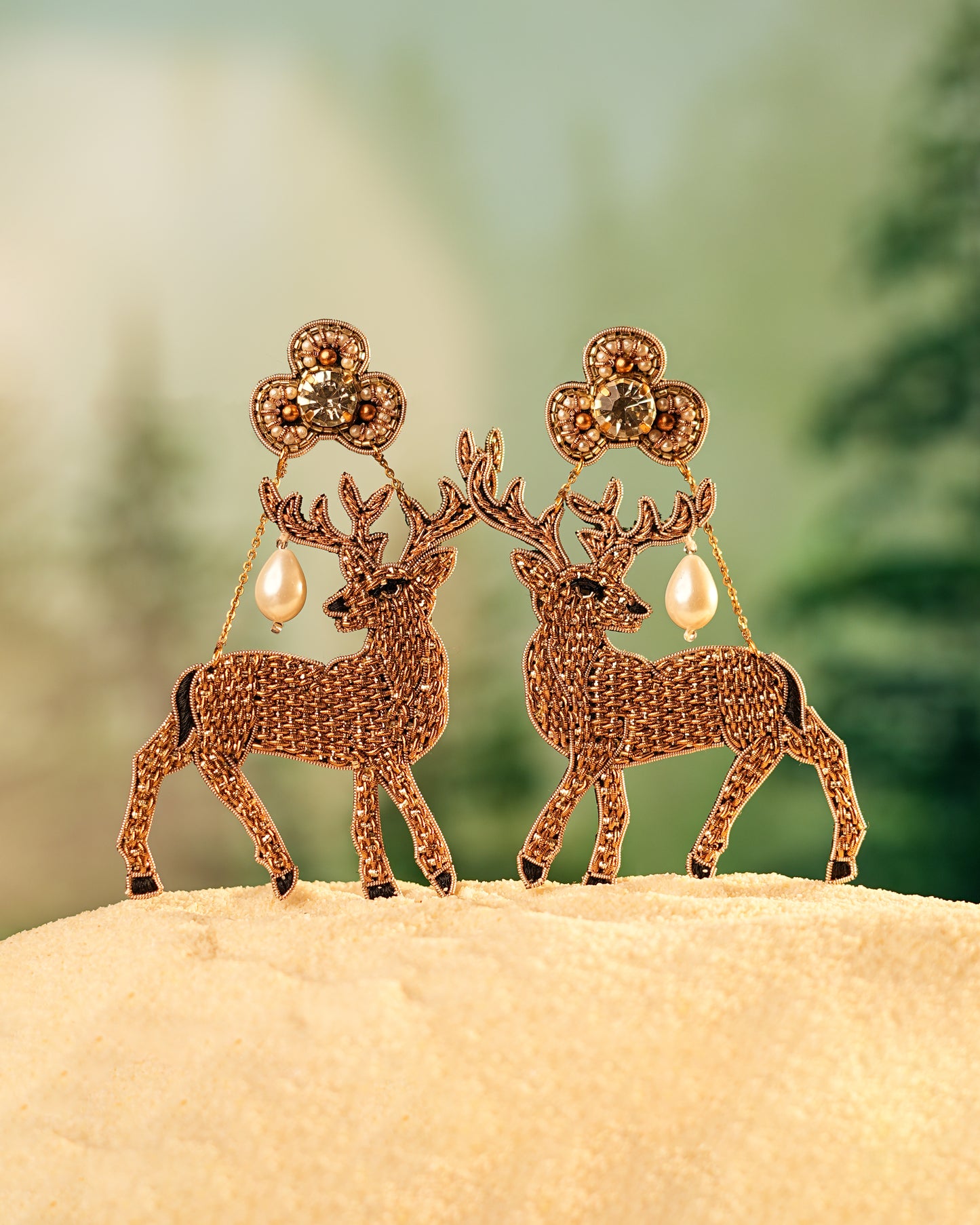 Deer Earrings - Reynara Jewelry | Queen Jewelry