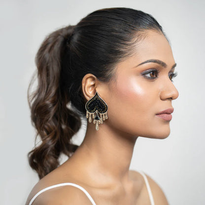 Spade Drip Earrings - Reynara Jewelry | Queen Jewelry
