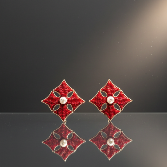 Macro Diamond Stud Earrings