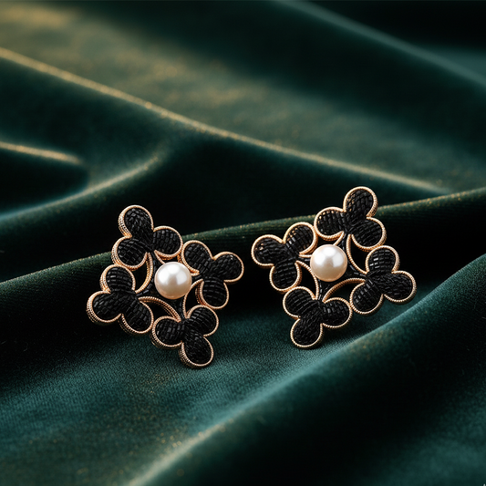 Macro Club Stud Earrings