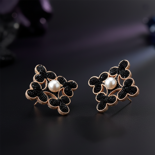 Macro Club Stud Earrings