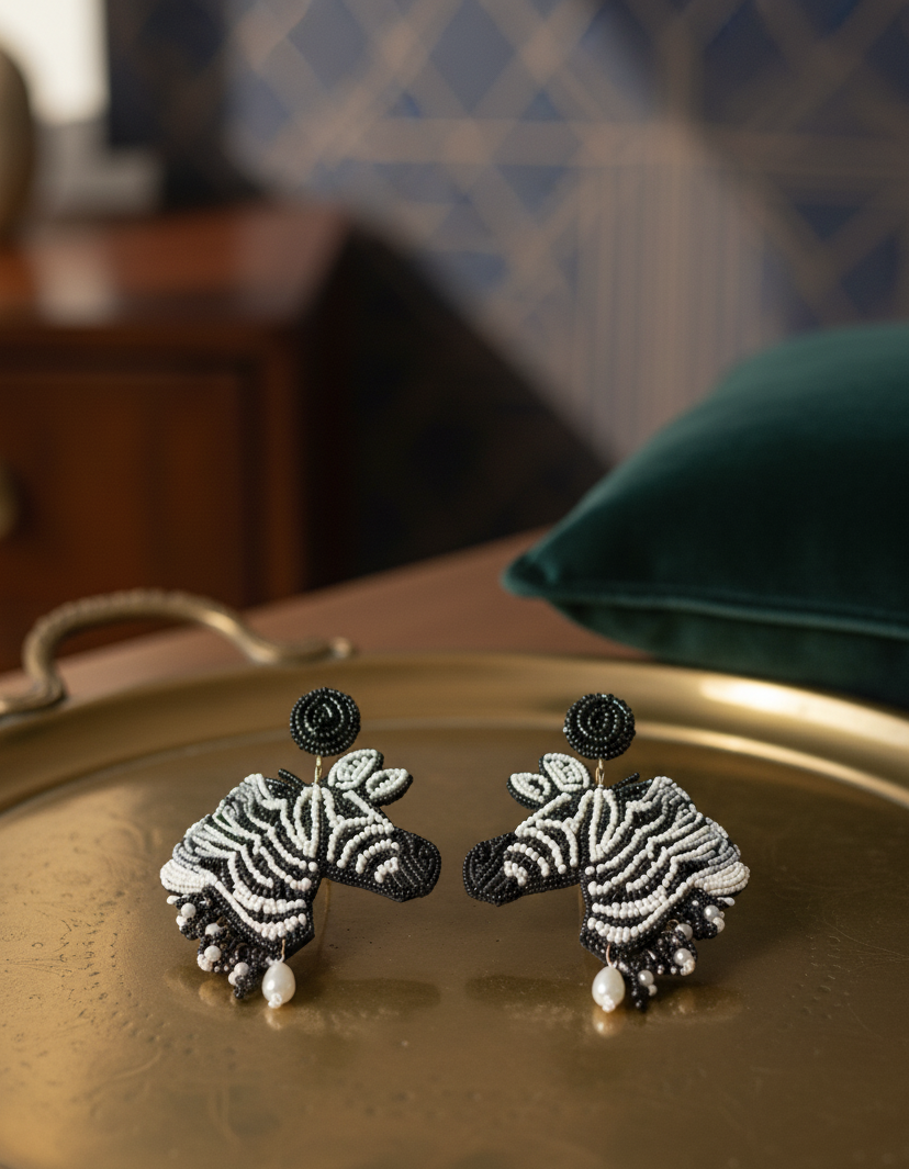 Zebra Earrings