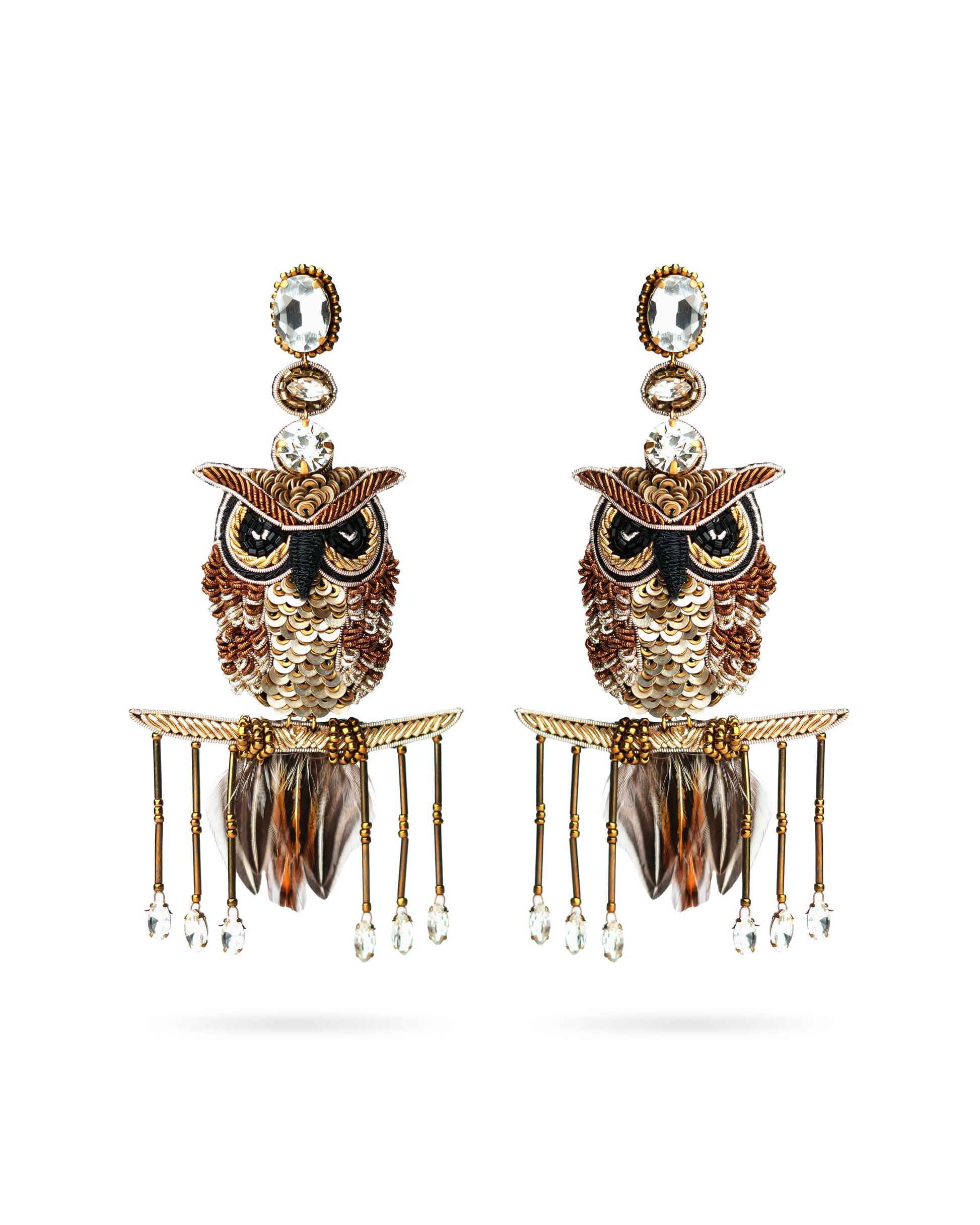 Owl Earrings - Reynara Jewelry | Queen Jewelry