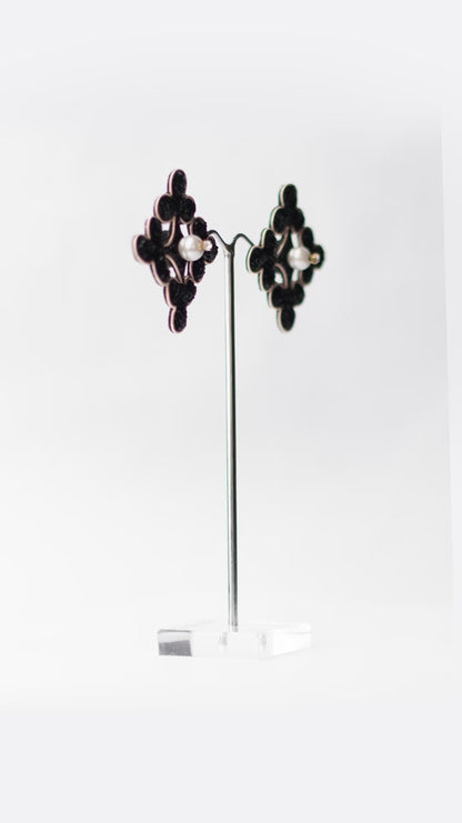 Macro Club Stud Earrings