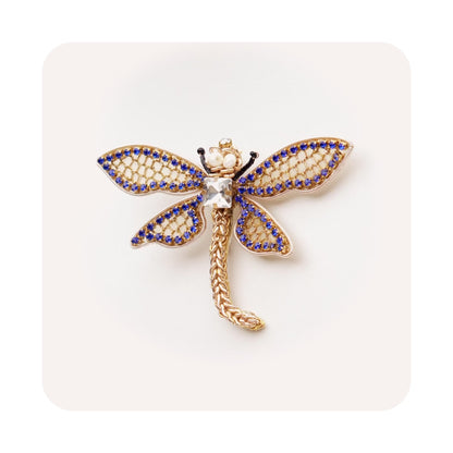 Dragonfly Brooch - Blue
