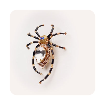 Spider Brooch - Blue